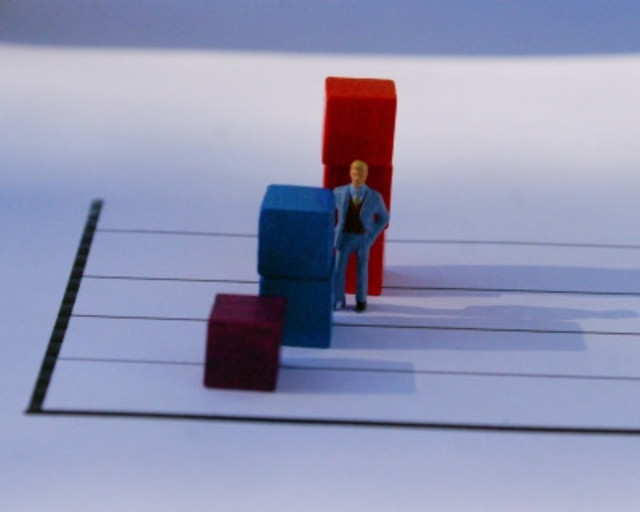 Sattistik verbildlicht mit Balkendiagramm und Männlein