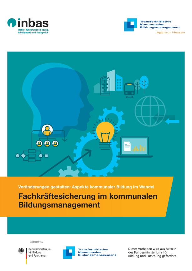 Titelseite "Fachkräftesicherung im kommunalen Bildungsmanagement"