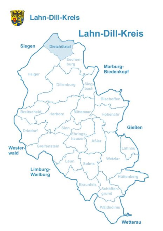 interaktive Karte des Lahn-Dill-Kreises mit Bildungsangeboten